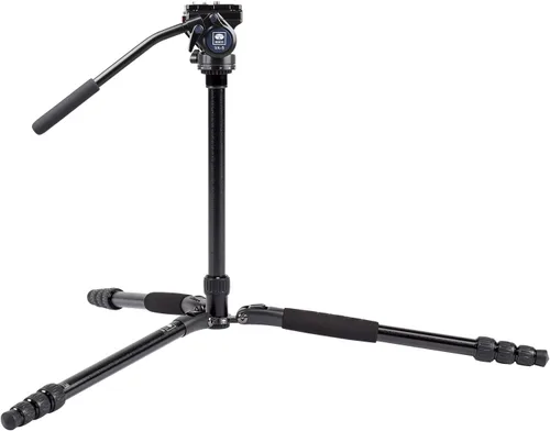 Vista 4 de SIRUI Trípode de aluminio de la serie T04S con cabezal de vídeo fluido compacto VA-5 (T-004SK+VA-5)