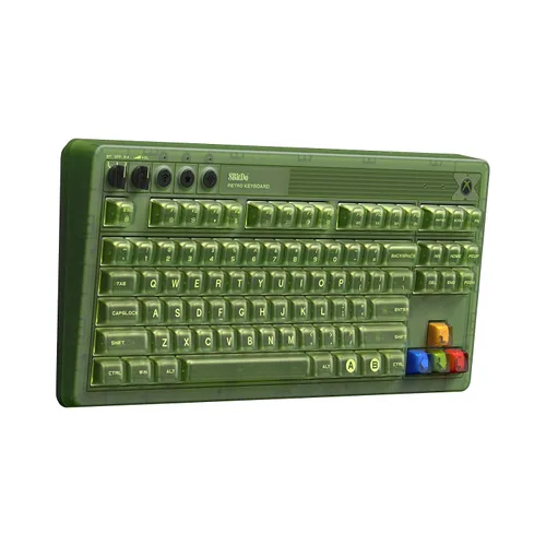 Vista 2 de 8BitDo Teclado mecánico Retro 87 con retroiluminación RGB, Bluetooth2.4GUSB-C Teclado inalámbrico intercambiable en caliente
