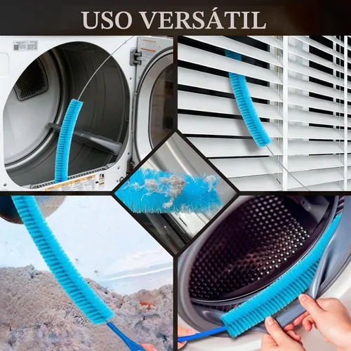 Vista 5 de Dryer Vent Cleaner Kit, Vacuum Hose & Brush for Lint Trap Cleaning