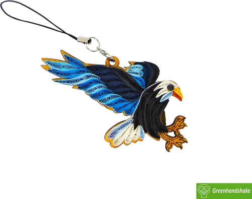 Vista 3 de Colección Quilling Bird Lovers – Adornos de quilling hechos a mano para amantes de los animales, decoraciones para el hogar y días festivos, dijes