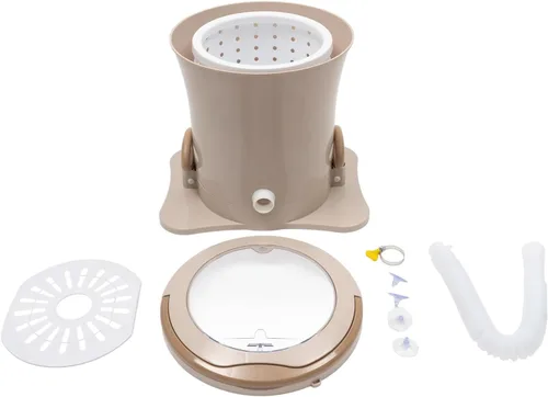 Vista 7 de Mini máquina manual portátil del secador de la centrifugada, sola tina, color del albaricoque 2.4Gal