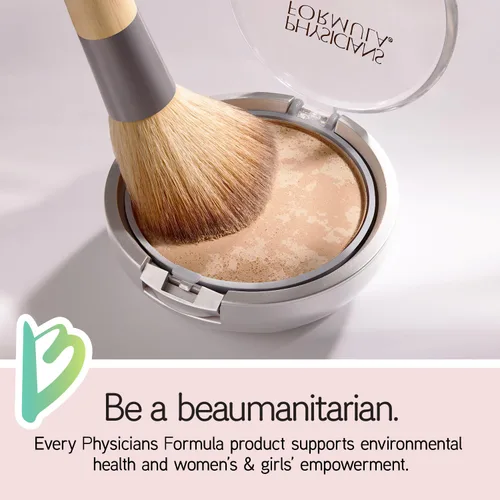 Vista 6 de Physicians Formula Mineral Wear Polvo facial sin talco, maquillaje mineral de cobertura ligera para pieles sensibles - Buff Beige