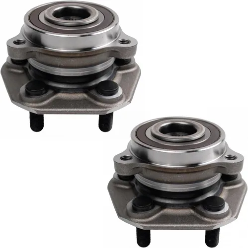 Vista 3 de TRQ Juego de 2 rodamientos de rueda delantera y conjunto de cubo compatible con Tesla 3 2020 Y 2018-2019 para Tesla 3 2020 Tesla Y AWD 2018-2019