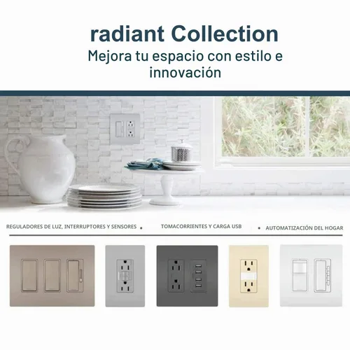 Vista 7 de Legrand Radiant 15 Amp Full 5-Level LED Luz nocturna ajustable Blanco