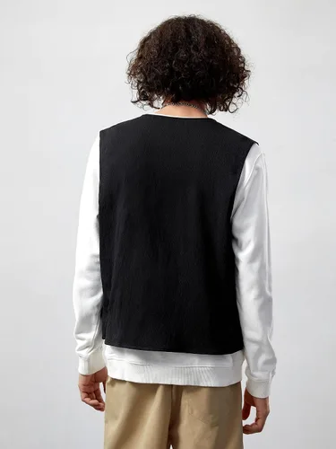 Vista 2 de Verdusa Chaleco tipo cargo steampunk sin mangas con hebilla con cremallera y bolsillo con solapa para hombre