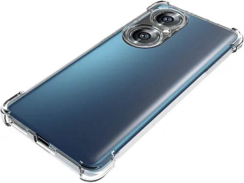 Vista 5 de USTIYA Funda para Huawei P50 Pro Clear TPU Cuatro Esquinas Cubierta Protectora Transparente Suave Funda
