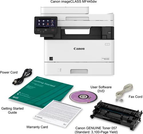 Vista 4 de imageCLASS MF445dw - Impresora láser todo en uno, inalámbrica, lista para dispositivos móviles