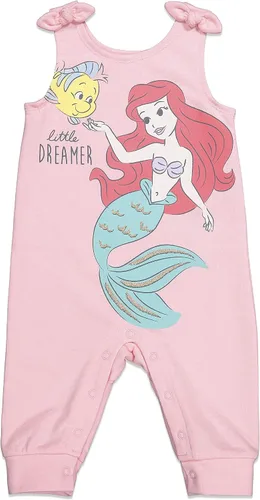 Vista 2 de Disney Conjunto de mameluco y diadema Princess Ariel Belle Cenicienta