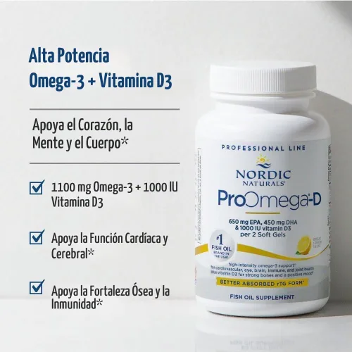 Vista 3 de Nordic Naturals proomega – D – Limón 60 ct.
