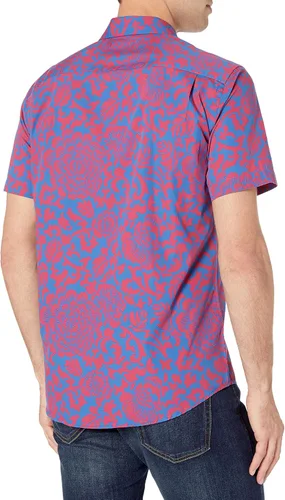 Vista 3 de Tienda Essentials Men's Regular-Fit Short-Sleeve Poplin Shirt