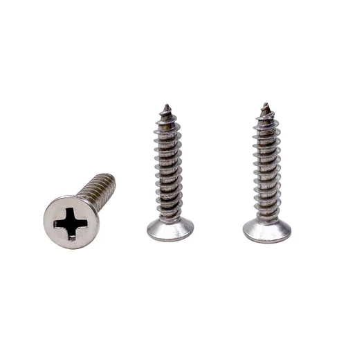 Vista 23 de Tornillos de madera M4x10mm, tornillo Phillips de cabeza plana de acero inoxidable, tornillo autorroscante de cabeza avellanada Phillips