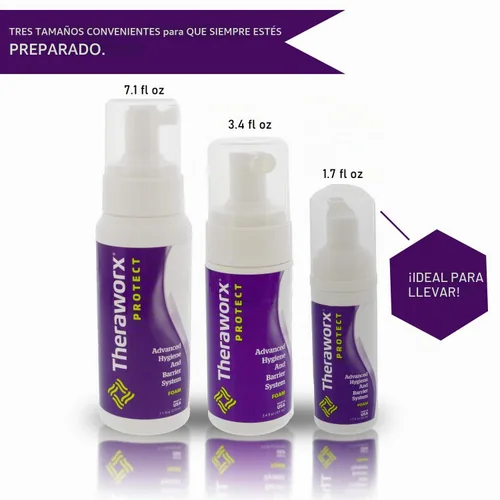 Vista 4 de THERAWORX PROTECT Espuma avanzada para sistema de higiene y barrera (3.4 onzas líquidas (paquete de 1))