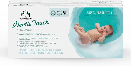Vista 26 de Marca Amazon - Pañales Mama Bear de toque suave, talla 1, 50