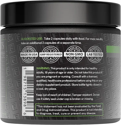 Vista 3 de Formulation Factory Crown of Glory Maximizador de Crecimiento Capilar 10 en 1, Bloqueador de DHT con Saw Palmetto, Fo-Ti, Colágeno, Favorece un