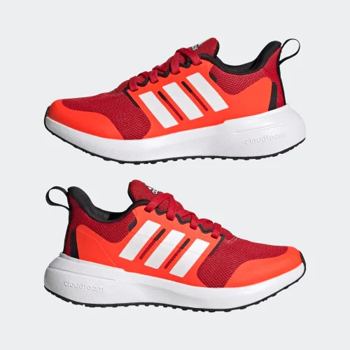 Vista 8 de adidas Tenis de correr unisex Fortarun 2.0 para niños Better Scarlet/Blanco/Rojo Solar