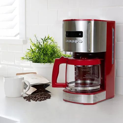 Vista 2 de Kenmore - Cafetera de goteo – Máquina de café programable de 12 tazas con jarra de vidrio, preparación regular y fuerte, apagado automático