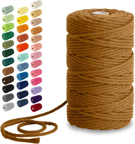 Vista 116 de Nook Theory Hilo de macramé de 3mm 109 yardas - Cuerda de macramé suave de 4mm, 5mm perfecta para nudos - Suministros de macramé para colgadores