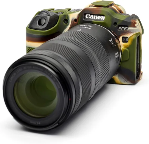 Vista 4 de easyCover - Funda de silicona para cámara - Protección para tu cámara Canon R8 - Camuflaje