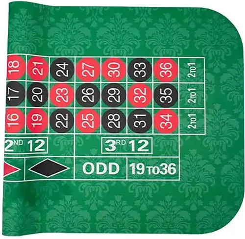 Vista 2 de Tapete de póquer con alfombrilla de póquer, cubierta de goma antideslizante para mesa de juego de ruleta, tapete de póquer con bolsa de transporte