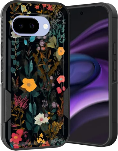 Vista 57 de Funda para Pixel 6A, Híbrida de Doble Capa de Servicio Pesado Resistente a Prueba de Golpes PC Duro + Funda Protectora de Silicona Suave para Google