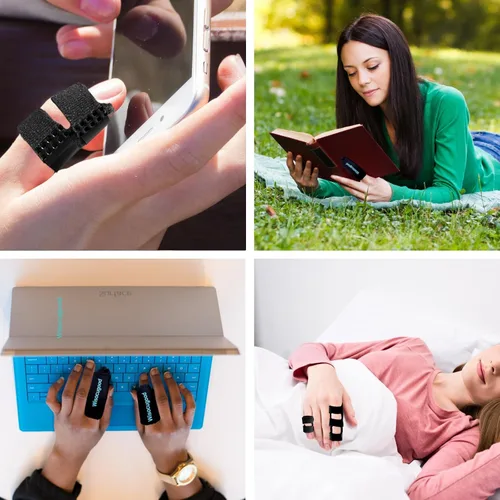 Vista 7 de Juego de férula de dedo gatillo y paquete de hielo de gel frío, bolsas de hielo para el pulgar para aliviar el dolor, soporte