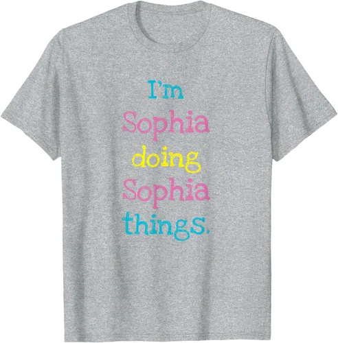Vista 33 de Sophia - Camiseta con texto personalizado para niñas