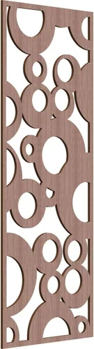 Vista 49 de 9 3/8"W x 24 3/8"H x 1/4"T Farwell Decorativos Paneles de Pared de Madera Calado, Hickory