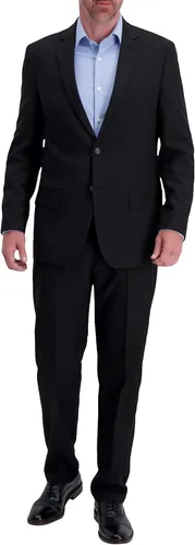 Vista 3 de Haggar Men's Classic Fit Smart Wash Suit Separate Pants & Jackets Negro