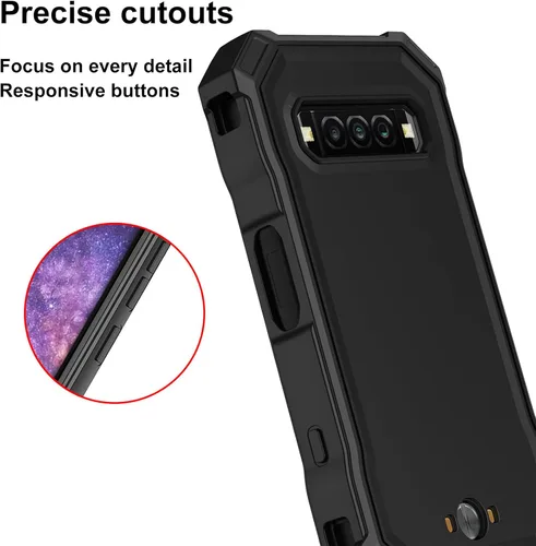 Vista 5 de Ailiber Funda para Kyocera DuraForce Pro 3, con protector de pantalla, protección de estructura de doble capa, esquinas a prueba de golpes