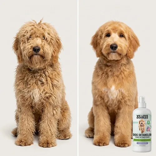 Vista 9 de We Love Doodles Spray desenredante para perros – Acondicionador sin enjuague para perros – Spray desenredante para perros – Spray desenredante