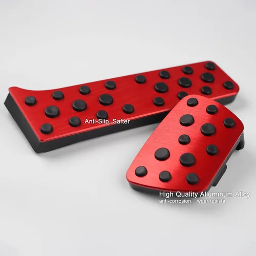 Vista 8 de CKE Cubiertas antideslizantes para pedal de pie para Toyota Camry 2025 2026 - Rojo