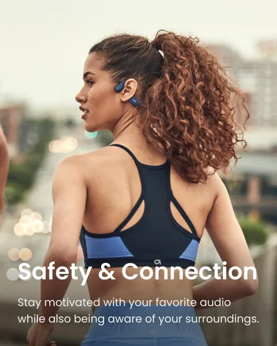 Vista 7 de SHOKZ OpenRun Mini (AfterSHOKZ Aeropex Mini) - Auriculares deportivos Bluetooth con conducción ósea (renovado)