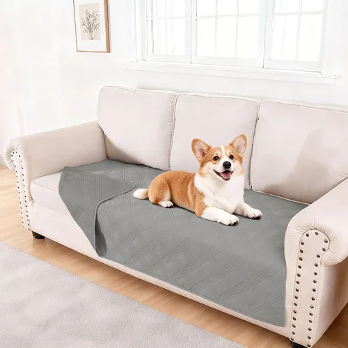 Vista 60 de hyha - Manta impermeable para cama de perro, mantas suaves para mascotas, funda impermeable para sofá para perros, fundas reversibles lavables