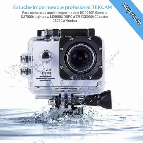 Vista 4 de Funda impermeable para cámara compatible con AKASO EK7000 Action Cam