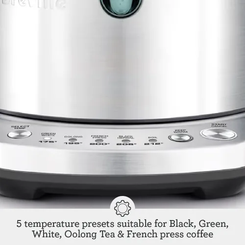 Vista 5 de Breville BKE720BSS Temp Select Hervidor de Agua Caliente, 57 oz, Acero Inoxidable Cepillado