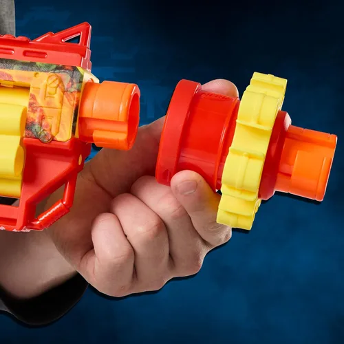 Vista 6 de Nerf Loadout FlareFusion Blaster, 3 accesorios de montaje intercambiables, 18 dardos Nerf N1, juguetes al aire libre para niños, a partir de 8 años