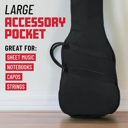 Vista 3 de Gator Cases Funda para Bajo con Espuma Acolchada, Se Adapta a Bajos Jazz y Precision de hasta 46.5" de Largo (GBE-BASS)