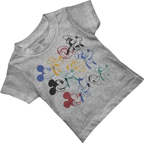 Vista 3 de Disney Camiseta de manga corta con cara grande de Mickey Mouse para niños pequeños