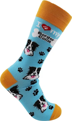 Vista 4 de Sock Society I Love Dogs - Calcetines divertidos unisex para hombres y mujeres diseño casual paquete de 3