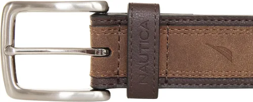 Vista 3 de Nautica Cinturón de cuero superpuesto casual para hombre