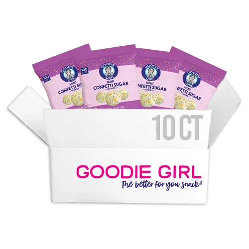 Vista 7 de Goodie Girl - Mini galletas de azúcar morena, galletas sin gluten para niños, paquetes de 100 calorías, sin maní, envueltas individualmente