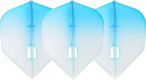 Vista 5 de L-style L3 Shape (Small Standard) PRO Molded Dart Flights – Champagne Ring Compatible – for Soft Tip & Steel Tip Darts