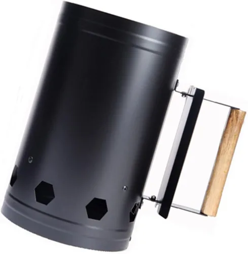 Vista 9 de Arrancador de chimenea de acero inoxidable para cocinar al aire libre