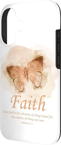 Vista 2 de Faith Bible Verse: Women’s Christian Hebrews 11:1 Quote Case for iPhone 17