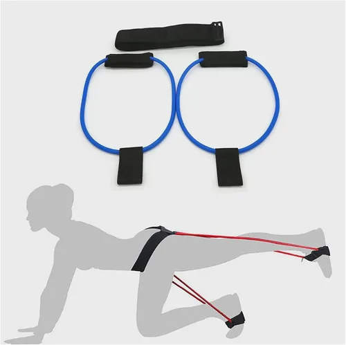 Vista 6 de Bandas de resistencia para glúteos con cinturón para entrenar a las mujeres, bandas de ejercicio para esculpir tus glúteos 30 lbs