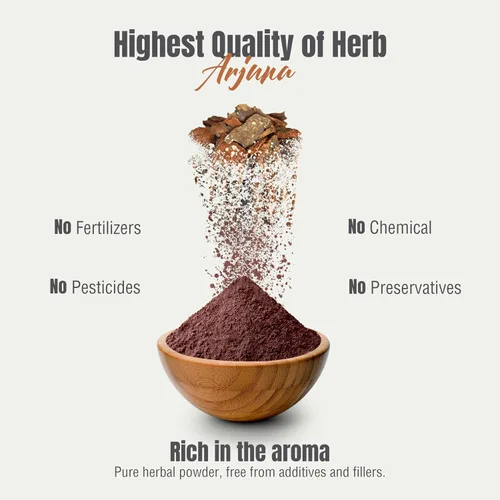 Vista 7 de HerbsForever Arjuna Powder – Terminalia Arjuna – Sin OMG, Orgánico, Vegano – 454 GMS