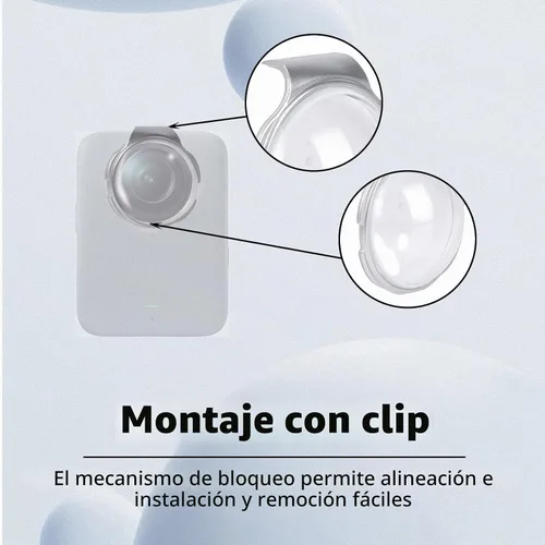 Vista 5 de 2 unids protectores de lente para cámara DJI Osmo 360, cubierta protectora de lente de vidrio templado óptico 9H dureza alta transmitancia