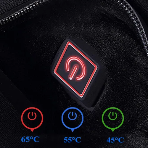 Vista 5 de Ropa interior térmica térmica lavable con aislamiento térmico de manga larga con pantalones batería no incluida