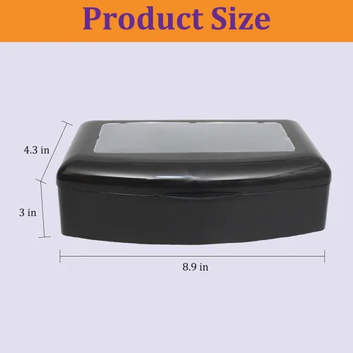 Vista 3 de Caja esterilizadora de herramientas para uñas, bandeja de esterilización de plástico para pinzas, extensiones de pestañas, salón de belleza, spa