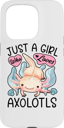 Vista 14 de Just A Girl Who Loves Axolotls Axolotl Lovers Funny Kawaii Case for iPhone 16